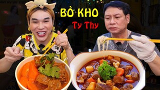 Ty Thy nấu BÒ KHO ăn mừng khai trương quán GỎI ĐU ĐỦ THÁI LAN Ty Thy Vlog