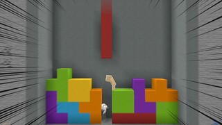 When you're parkouring in Tetris...