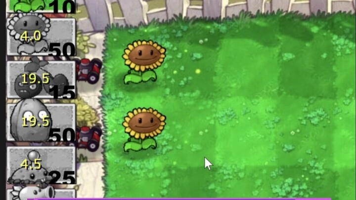Turns out you can actually plant sunflowers in front in Plants vs. Zombies?