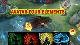 AVATAR FOUR ELEMENTS IN MOBILE LEGENDS BANG BANG PACQUITO SKIN REVIEW