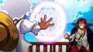 The Reaction of Shanks upon Seeing Luffy Awaken the Ancestral Power of the Sun God