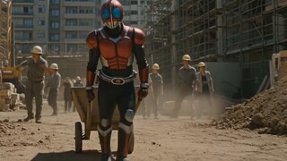The power of this mobile phone belt is too much for Kamen Rider to bear.