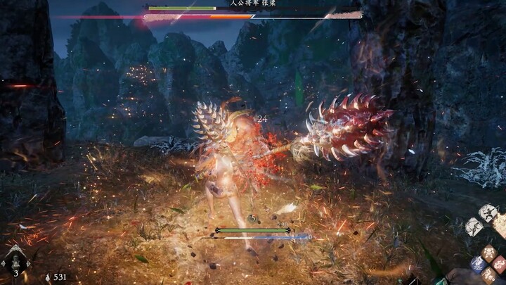 I feel like the core of Wolong's combat system lies in its fluid transition moves.