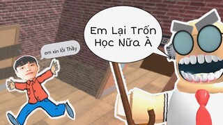 Chuyên Mục Trốn Học Bị Thầy Giáo Nổi Giận Bắt Được HG Và Cái Kết ROBLOX