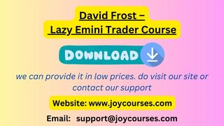 David Frost – Lazy Emini Trader Course