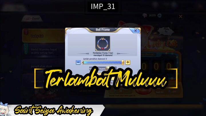 Event Awal Bulan yang Terlambat