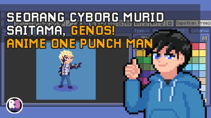 Seorang Cyborg Murid Saitama, Genos! | Anime One Punch Man | Pixel Art Timelapse