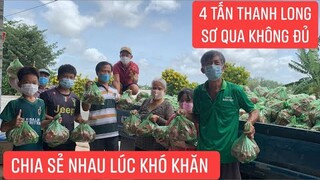 Hết cách ly  tại nhà 14 ngày 4 tấn thanh long đến liền tay bác con trong khu cách ly phong tỏa.