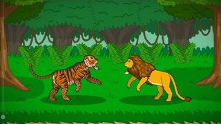 LION VS TIGER | THE BIG CATS TOURNAMENT 2 (GRAND FINAL) - ANIMATION