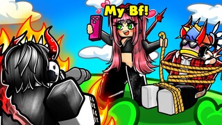 TikToker Had A MASSIVE Crush On Me.. And Her Boyfriend HATED Me! (ROBLOX BLOX FRUIT)