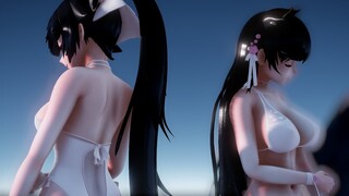 【MMD艦これ】Gimme×Gimme「Atago×Takao」【アズールレーン　愛宕×高雄　水着版】