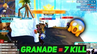 GRANADE = 7 KILL 🔥😱 AMAZING MOMENT IN FREE FIRE TOUNARMENT HIGHLIGHTS @CriticalX Free Fire Max