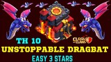 TH10 DRAGBAT Attack Strategy | Th10 Dragon Bat Spell Attack Strategy | War strategy | Clash of Clan