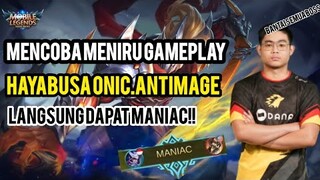 MENCOBA GAMEPLAY HAYABUSA ONIC.ANTIMAGE