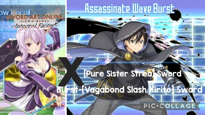 SAOIF: [Pure Sister Strea] Sword X [Vagabond Slash Kirito] Sword Test