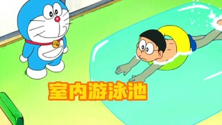 哆啦A梦：蓝胖子用道具帮助大雄练习游泳，结果又被大家嘲笑