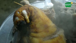 CHỢ PHIÊN TÂY BẮC | CHÂN GIÒ LỢN ĐEN MÓN ĂN KHOÁI KHẨU CỦA SAPA TV