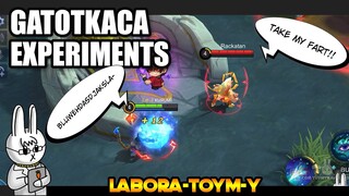 EXPERIMENTS WITH GATOTKACA - MLBB - MOBILE LEGENDS LABORATOYMY