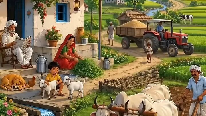 Beautiful village life ❤️ 😍