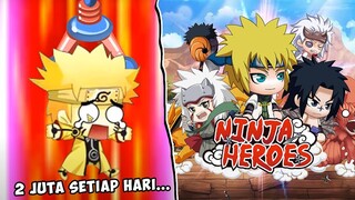 TOP UP 2 JUTA PUSH LEVEL & BUKA 120 GOLD BOX! Ninja Heroes