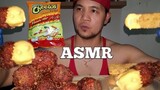 ASMR MUKBANG FLAMING HOT CHICKEN, CHICKEN CHEESE FINGERS with RAGU CHEESE|