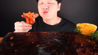 Mukbang mì tương đen và gà nướng BBQ 3 #food