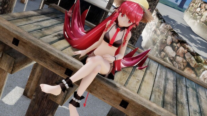 [Arknights MMD] Sexy and cute swimsuit red beans