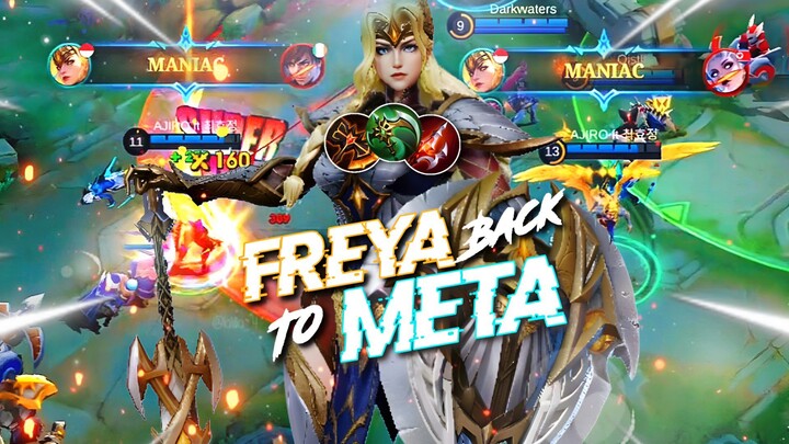 Freya Back to Meta⁉️ Damage nya perih banget🥶