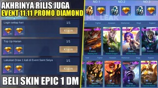 SUDAH RILIS EVENT PROMO DIAMOND!! MODAL LOGIN BISA DAPET 1000 PROMO DIAMOND | BELI SKIN EPIC 1 DM