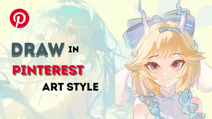 I draw a new art style | speed paint