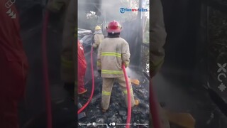 BREAKING NEWS Kebakaran Hanguskan 1 Rumah Penampung Besi Bekas di Kelurahan Laloeha Kolaka