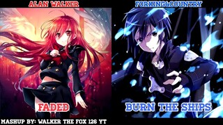 Nightcore - Faded ✘ ‬Burn The Ships ~ (Switching Vocals)