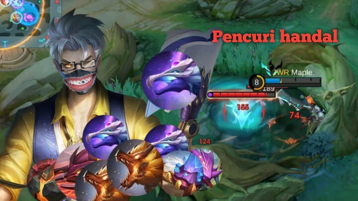 Hanzo mukbang buff biru dan buff merah