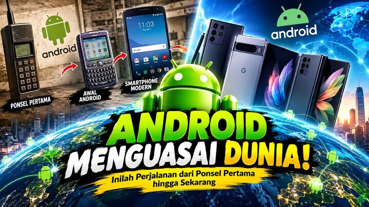 ANDROID MENGUASAI DUNIA! Inilah Perjalanan dari Ponsel Pertama hingga Sekarang