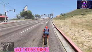 GTA 5 Spiderman mô tô nguy hiểm (Spider-Man nhảy và thất bại)_3 #game #gta5