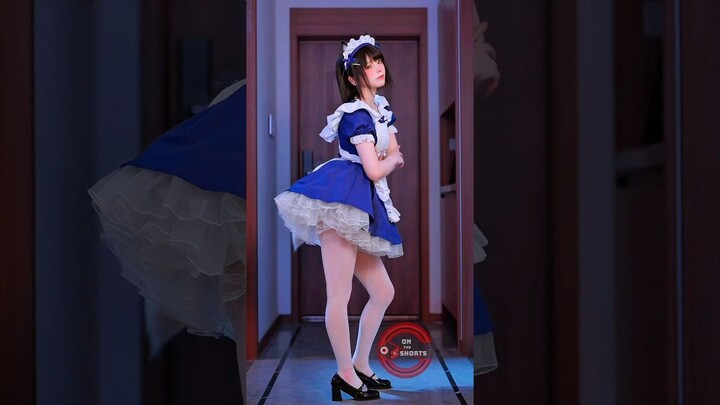 Maid Cafe Cat Girl 360° Dance ❤️ Cat Girl Cosplay #shorts