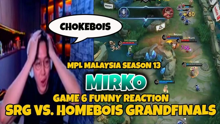 MIRKO FUNNY REACTION ON GAME 6 SRG VS. HOMEBOIS GRANDFINALS