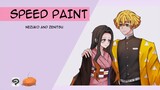 SPEED PAINT | Nezuko and Zenitsu