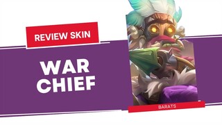 SKIN GRATISAN GA ADA EFEKNYA | GAMEPLAY SKIN SEASON BARATS WAR CHIEF | Mobile Legends Bang Bang