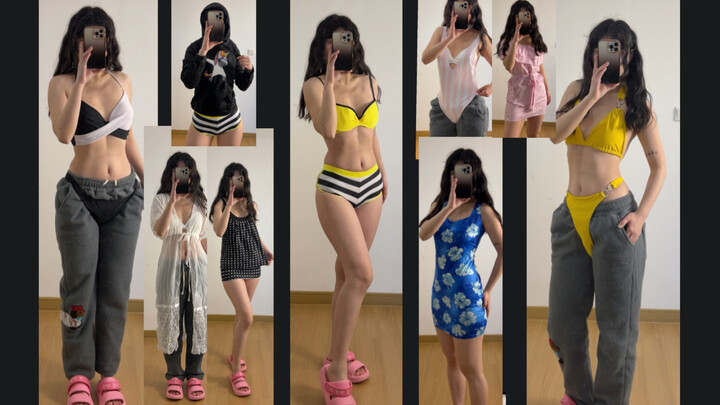 Two years ago, I spent 100 bucks on 30 mystery swimwear boxes… and trying them on today had me crack