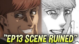 "MAPPA rUiNeD Attack On Titan Season 4 Episode 13!"
