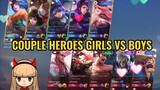 MLBB COUPLE HEROES GIRLS VS BOYS - VALENTINES EDITION (5V5 GAMEPLAY WITH OUR SUPPORTERS)