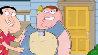 Animation-Muscular man Peter loses weight successfully