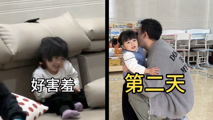 Shy human cub meets relatives—and the next day is just too sweet!