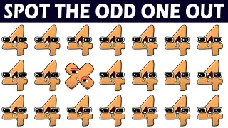 Can you spot the Odd #07 | Spot the difference Alphabet Lore Quiz Games