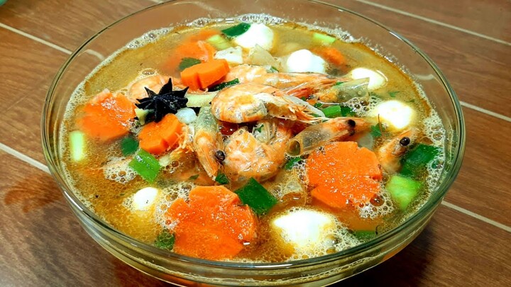 Masak Simple 1 Menu || Resep Sup Udang Yang Enak