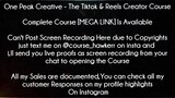 One Peak Creative Course The Tiktok & Reels Creator Course Download