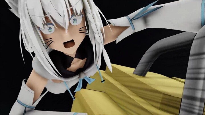 [JOJO scene restoration MMD] Eat my road roller, Kagura Mea!