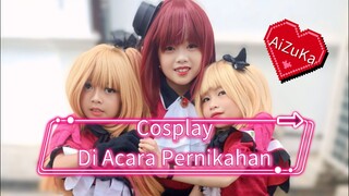 Coswalk Cosplay di acara Pernikahan. Seruuuuu.