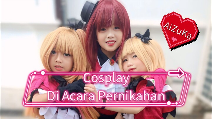 Coswalk Cosplay di acara Pernikahan. Seruuuuu.